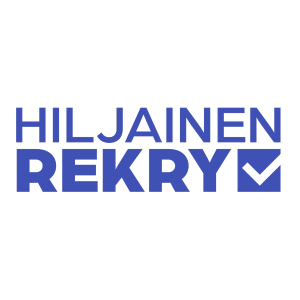 Sininen HiljainenRekry logo.